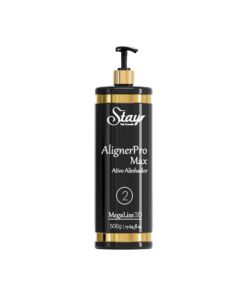 Stay Aligner Ativo - Passo 2 da progressiva, alisamento duradouro e controle de frizz.