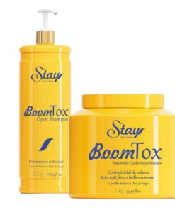 Kit Stay BoomTox com Shampoo de Limpeza Profunda e Tratamento Rejuvenecedor.