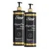 Kit Stay Tratamento Alinhador Capilar Doméstico com shampoo de limpeza profunda e ativo alisador.