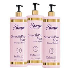 Stay Kit Smooth Pro Max - Alisamento Seguro e Hidratação para Todos os Tipos de Cabelo