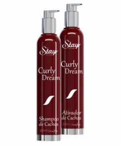 Kit Stay Curly Dream 300ml - Shampoo e Ativador de Cachos para definição e controle de frizz.